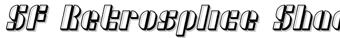 SF RetroSplice Shaded font